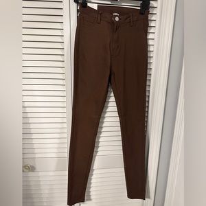 High-rise Brown Skinny Jean